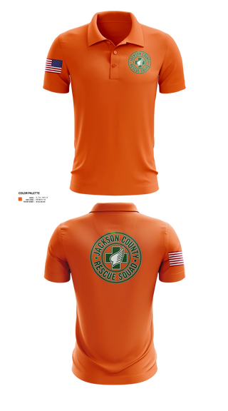 Short Sleeve Performance Polo, Jackson County Rescue Squad, EMS/EMT, Teamtime, Team time, sublimation, custom sports apparel, team uniforms, spirit wear, spiritwear, sports uniforms, custom shirts, team store, custom team store, fundraiser sports, apparel fundraiser