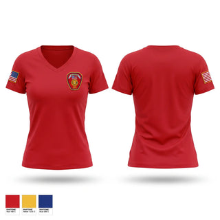 Womens Short Sleeve Vneck Shirt, Narrows Fire Department, Fire Department, Teamtime, Team time, sublimation, custom sports apparel, team uniforms, spirit wear, spiritwear, sports uniforms, custom shirts, team store, custom team store, fundraiser sports, apparel fundraiser