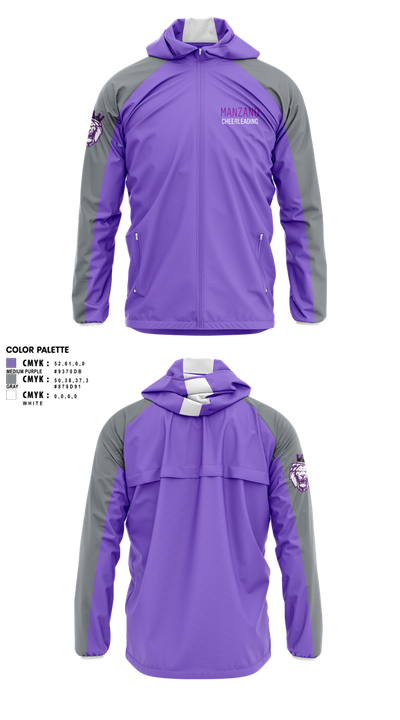 Manzano Monarchs 3701544 Windbreaker - 1