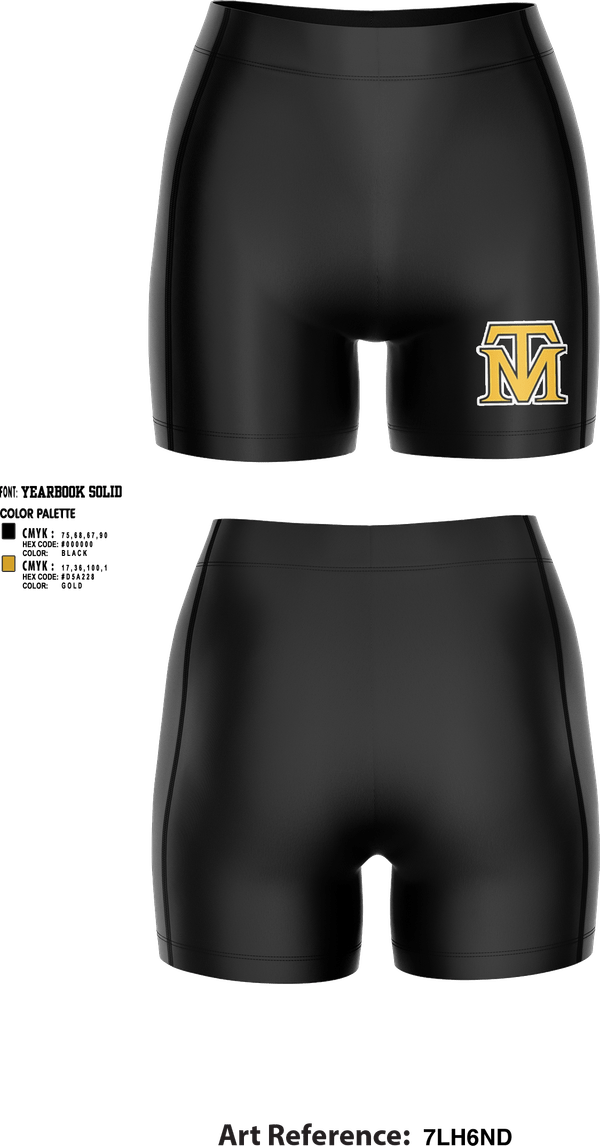 Womens Compression Shorts, Mormon Trail Volleyball, Women's Volleyball, Teamtime, Team time, sublimation, custom sports apparel, team uniforms, spirit wear, spiritwear, sports uniforms, custom shirts, team store, custom team store, fundraiser sports, apparel fundraiser