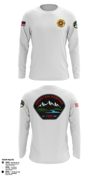 Long Sleeve Performance Shirt, Marine Corps Mountain Warfare Training Center Fire Department, , Teamtime, Team time, sublimation, custom sports apparel, team uniforms, spirit wear, spiritwear, sports uniforms, custom shirts, team store, custom team store, fundraiser sports, apparel fundraiser