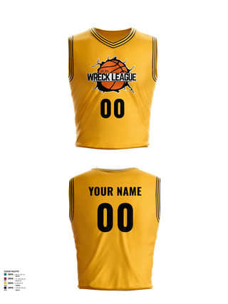 Mens Basketball Jersey, Wreck League, Men's Basketball, Teamtime, Team time, sublimation, custom sports apparel, team uniforms, spirit wear, spiritwear, sports uniforms, custom shirts, team store, custom team store, fundraiser sports, apparel fundraiser