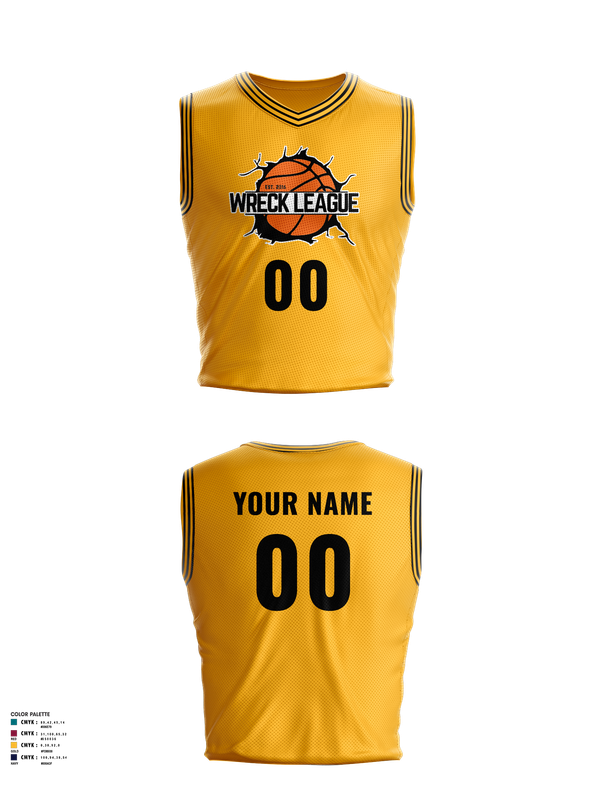 Mens Basketball Jersey, Wreck League, Men's Basketball, Teamtime, Team time, sublimation, custom sports apparel, team uniforms, spirit wear, spiritwear, sports uniforms, custom shirts, team store, custom team store, fundraiser sports, apparel fundraiser