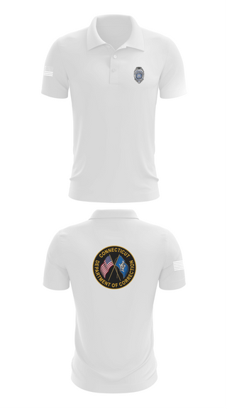 Short Sleeve Performance Polo, Connecticut Department of Corrections, Police, Teamtime, Team time, sublimation, custom sports apparel, team uniforms, spirit wear, spiritwear, sports uniforms, custom shirts, team store, custom team store, fundraiser sports, apparel fundraiser