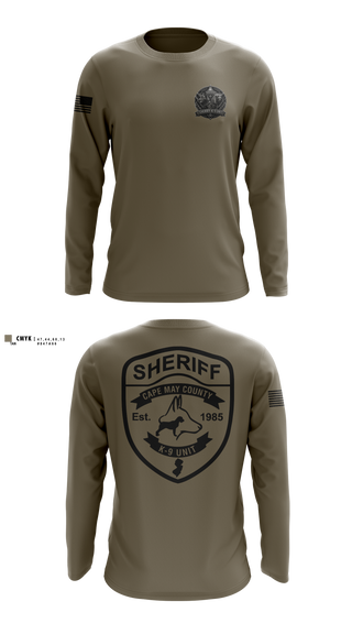 Long Sleeve Performance Shirt, CMCSO k9, Police, Teamtime, Team time, sublimation, custom sports apparel, team uniforms, spirit wear, spiritwear, sports uniforms, custom shirts, team store, custom team store, fundraiser sports, apparel fundraiser