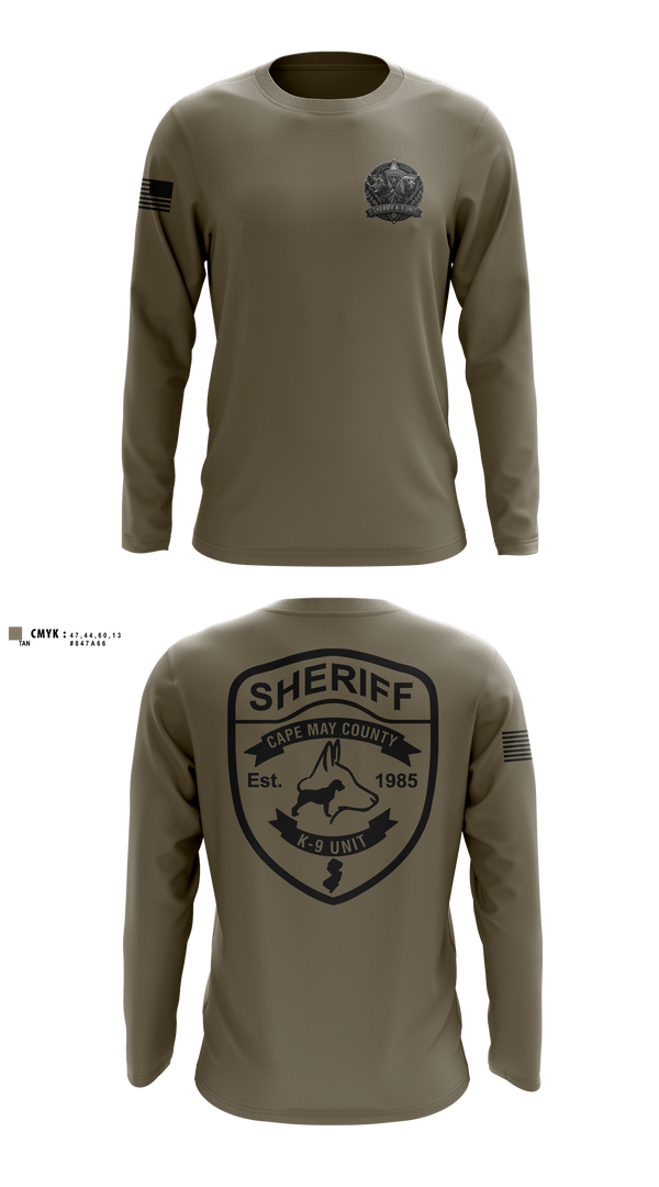 Long Sleeve Performance Shirt, CMCSO k9, Police, Teamtime, Team time, sublimation, custom sports apparel, team uniforms, spirit wear, spiritwear, sports uniforms, custom shirts, team store, custom team store, fundraiser sports, apparel fundraiser