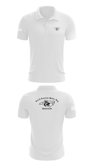 Short Sleeve Performance Polo, North Carolina Police Dog Association, Police, Teamtime, Team time, sublimation, custom sports apparel, team uniforms, spirit wear, spiritwear, sports uniforms, custom shirts, team store, custom team store, fundraiser sports, apparel fundraiser