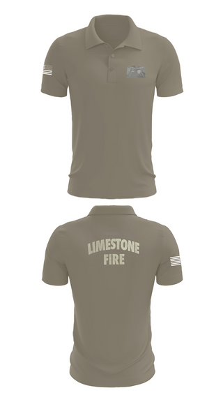 Short Sleeve Performance Polo, Limestone Fire Protection District, Fire Department, Teamtime, Team time, sublimation, custom sports apparel, team uniforms, spirit wear, spiritwear, sports uniforms, custom shirts, team store, custom team store, fundraiser sports, apparel fundraiser