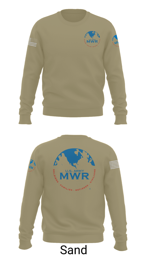 Crew Neck Sweatshirt, FAMILY AND MORALE, WELFARE AND RECREATION, , Teamtime, Team time, sublimation, custom sports apparel, team uniforms, spirit wear, spiritwear, sports uniforms, custom shirts, team store, custom team store, fundraiser sports, apparel fundraiser