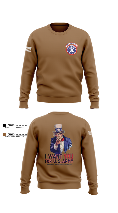 US Army I Want You 76454793 Crew Neck Sweatshirt - 1