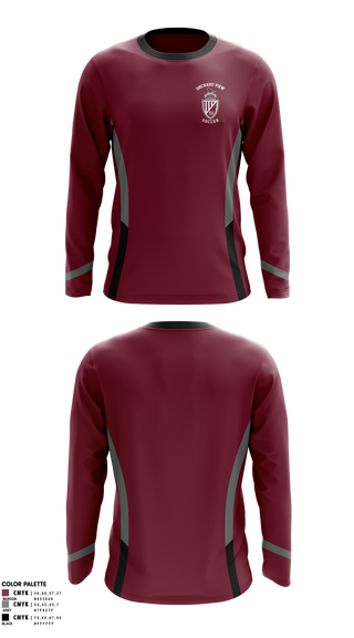 Long Sleeve Performance Shirt, Orchard View High School, Men's Soccer, Teamtime, Team time, sublimation, custom sports apparel, team uniforms, spirit wear, spiritwear, sports uniforms, custom shirts, team store, custom team store, fundraiser sports, apparel fundraiser