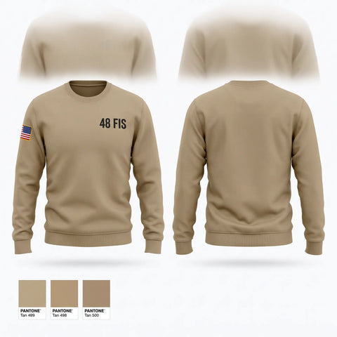 Crew Neck Sweatshirt, 48 FIS, Air Force, Teamtime, Team time, sublimation, custom sports apparel, team uniforms, spirit wear, spiritwear, sports uniforms, custom shirts, team store, custom team store, fundraiser sports, apparel fundraiser