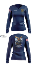 CBP Houlton Maine Use Of Force Training Branch 42953549 Women's Long Sleeve V-neck Shirt - 21