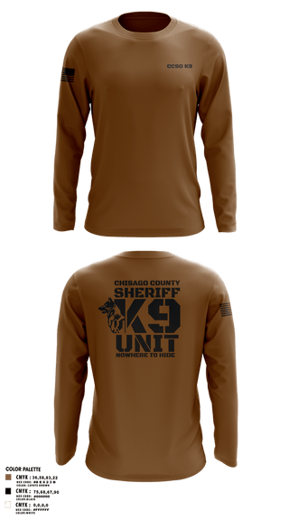 Long Sleeve Performance Shirt, Chisago County K9 Unit, , Teamtime, Team time, sublimation, custom sports apparel, team uniforms, spirit wear, spiritwear, sports uniforms, custom shirts, team store, custom team store, fundraiser sports, apparel fundraiser