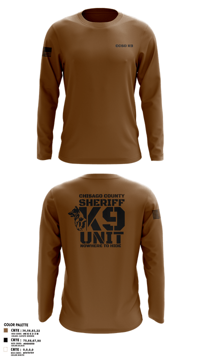 Chisago County K9 Unit 88074556 Long Sleeve Performance Shirt 105