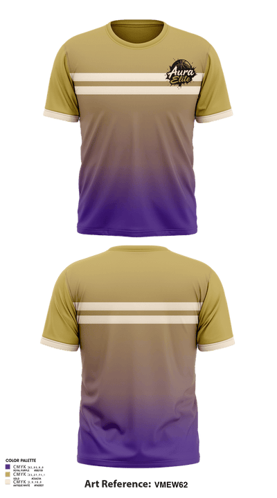Aura Elite 56791952 Short Sleeve Performance Shirt - 2
