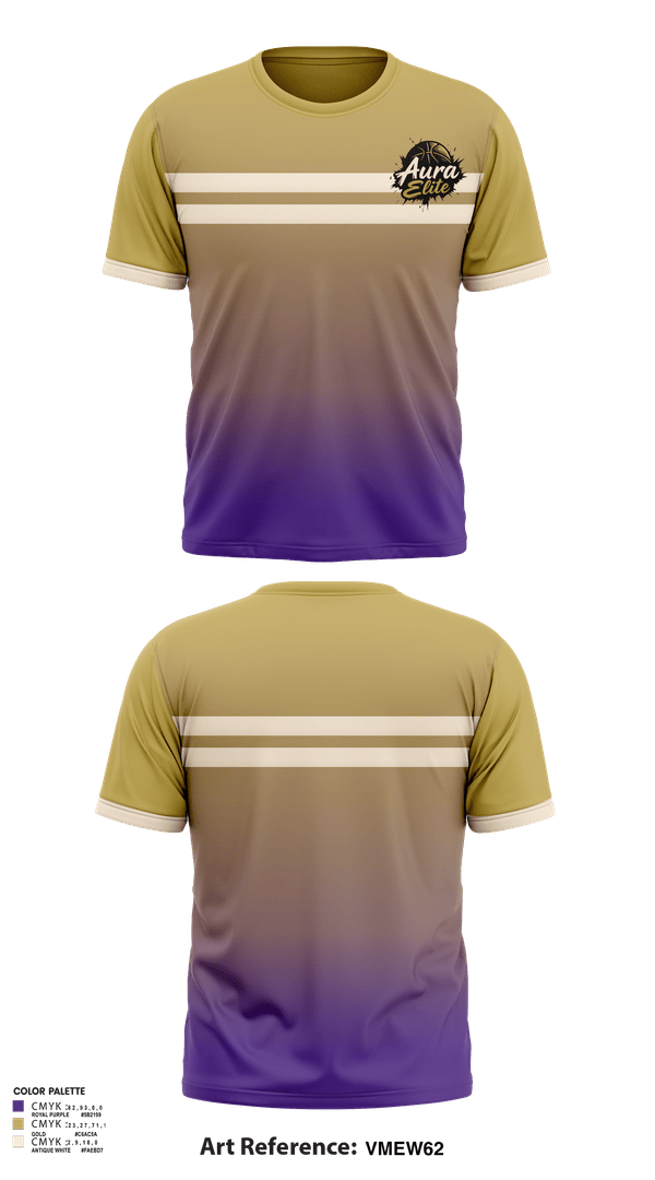 Aura Elite 56791952 Short Sleeve Performance Shirt - 2