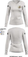 2nd Plt, Doghouse Company, 1/3 TOG 80089099 Women's Long Sleeve V-neck Shirt - 1