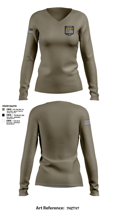 HV Guardians 79803483 Women's Long Sleeve V-neck Shirt - 1