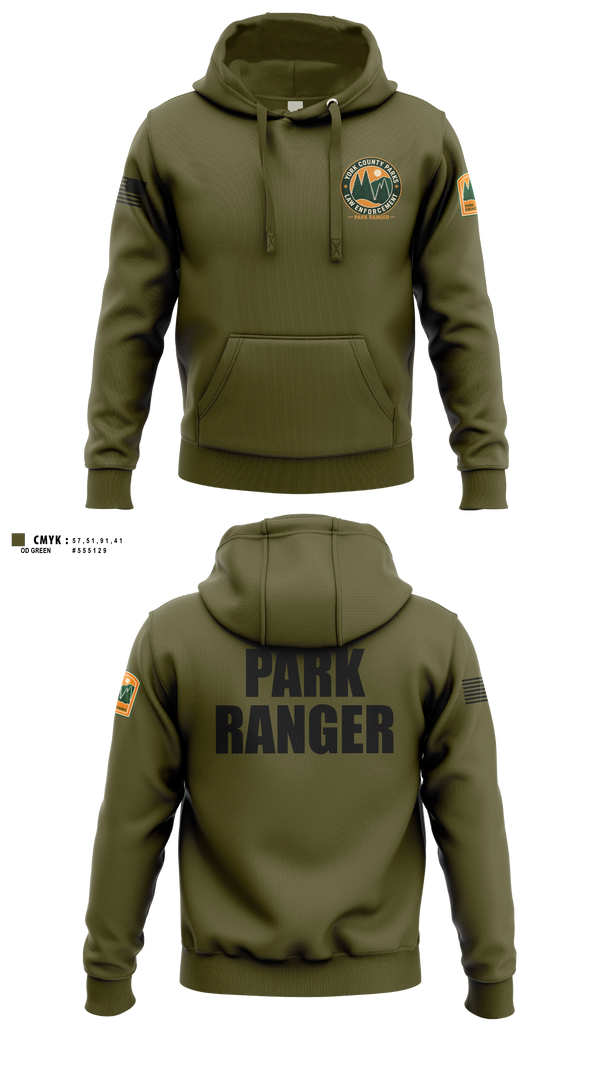 Hoodie, York County Park Ranger Division, Police, Teamtime, Team time, sublimation, custom sports apparel, team uniforms, spirit wear, spiritwear, sports uniforms, custom shirts, team store, custom team store, fundraiser sports, apparel fundraiser