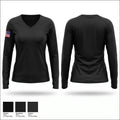 Adairsville Police Department Women's Long Sleeve V-neck Shirt - 1