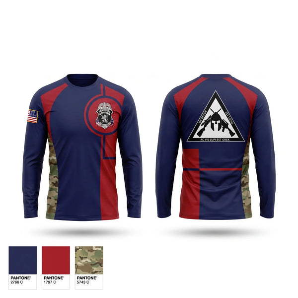 Long Sleeve Performance Shirt, New Braunfels Police SWAT, Police, Teamtime, Team time, sublimation, custom sports apparel, team uniforms, spirit wear, spiritwear, sports uniforms, custom shirts, team store, custom team store, fundraiser sports, apparel fundraiser
