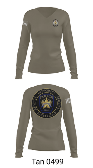 Womens Long Sleeve Vneck Shirt, Princeton Police Department, Police, Teamtime, Team time, sublimation, custom sports apparel, team uniforms, spirit wear, spiritwear, sports uniforms, custom shirts, team store, custom team store, fundraiser sports, apparel fundraiser
