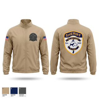 Windbreaker, CMCSO k9, Police, Teamtime, Team time, sublimation, custom sports apparel, team uniforms, spirit wear, spiritwear, sports uniforms, custom shirts, team store, custom team store, fundraiser sports, apparel fundraiser