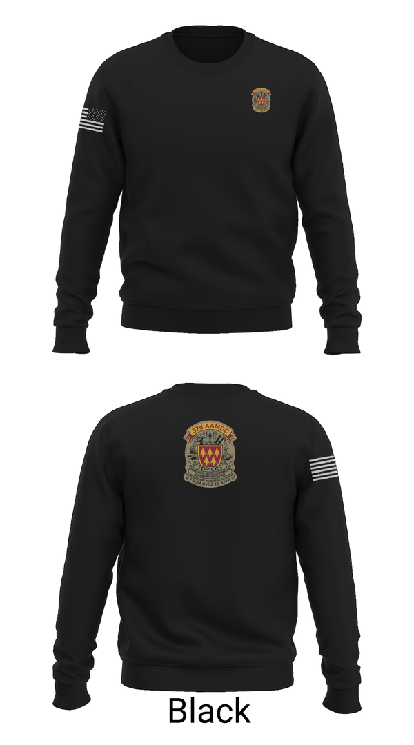 Crew Neck Sweatshirt, 32d AAMDC DPICC, Army, Teamtime, Team time, sublimation, custom sports apparel, team uniforms, spirit wear, spiritwear, sports uniforms, custom shirts, team store, custom team store, fundraiser sports, apparel fundraiser