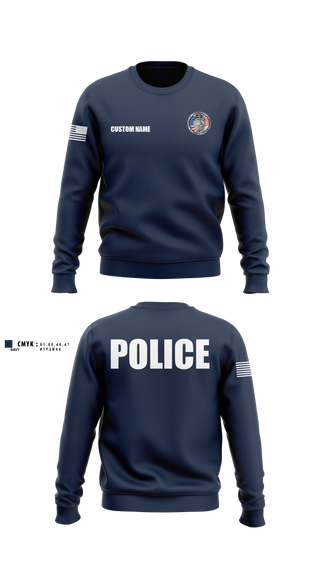 Crew Neck Sweatshirt, Fort Walton Beach Police Department, Police, Teamtime, Team time, sublimation, custom sports apparel, team uniforms, spirit wear, spiritwear, sports uniforms, custom shirts, team store, custom team store, fundraiser sports, apparel fundraiser