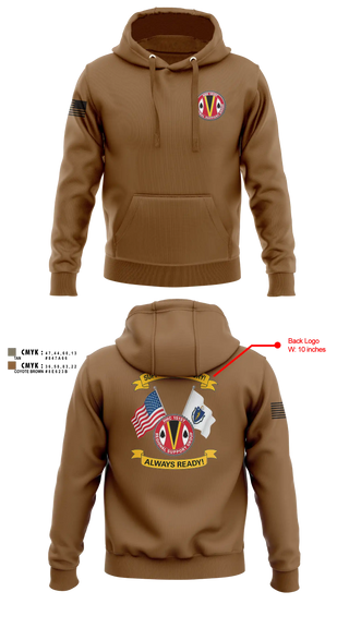 Hoodie, HHC 151st RSG, Army, Teamtime, Team time, sublimation, custom sports apparel, team uniforms, spirit wear, spiritwear, sports uniforms, custom shirts, team store, custom team store, fundraiser sports, apparel fundraiser