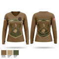 35 Combat Comm Women's Long Sleeve V-neck Shirt - 1