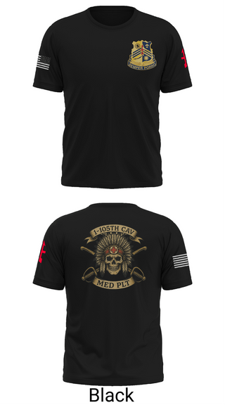 Short Sleeve Performance Shirt, 1-105th cavalry, Army, Teamtime, Team time, sublimation, custom sports apparel, team uniforms, spirit wear, spiritwear, sports uniforms, custom shirts, team store, custom team store, fundraiser sports, apparel fundraiser