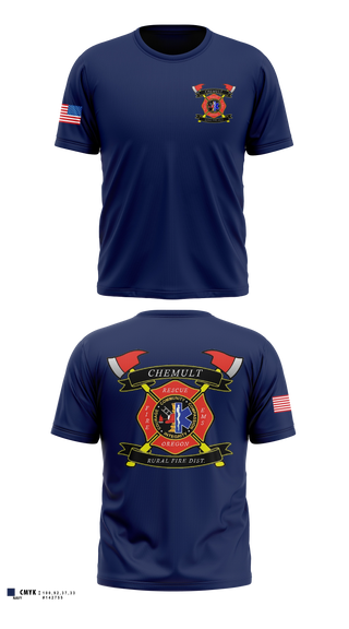 Short Sleeve Performance Shirt, Chemult Rural Fire Protection District, Fire Department, Teamtime, Team time, sublimation, custom sports apparel, team uniforms, spirit wear, spiritwear, sports uniforms, custom shirts, team store, custom team store, fundraiser sports, apparel fundraiser