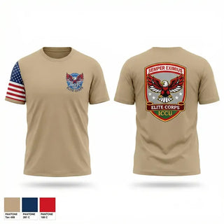 Old School Cotton Feel Shirt, Elite Corps, Army, Teamtime, Team time, sublimation, custom sports apparel, team uniforms, spirit wear, spiritwear, sports uniforms, custom shirts, team store, custom team store, fundraiser sports, apparel fundraiser