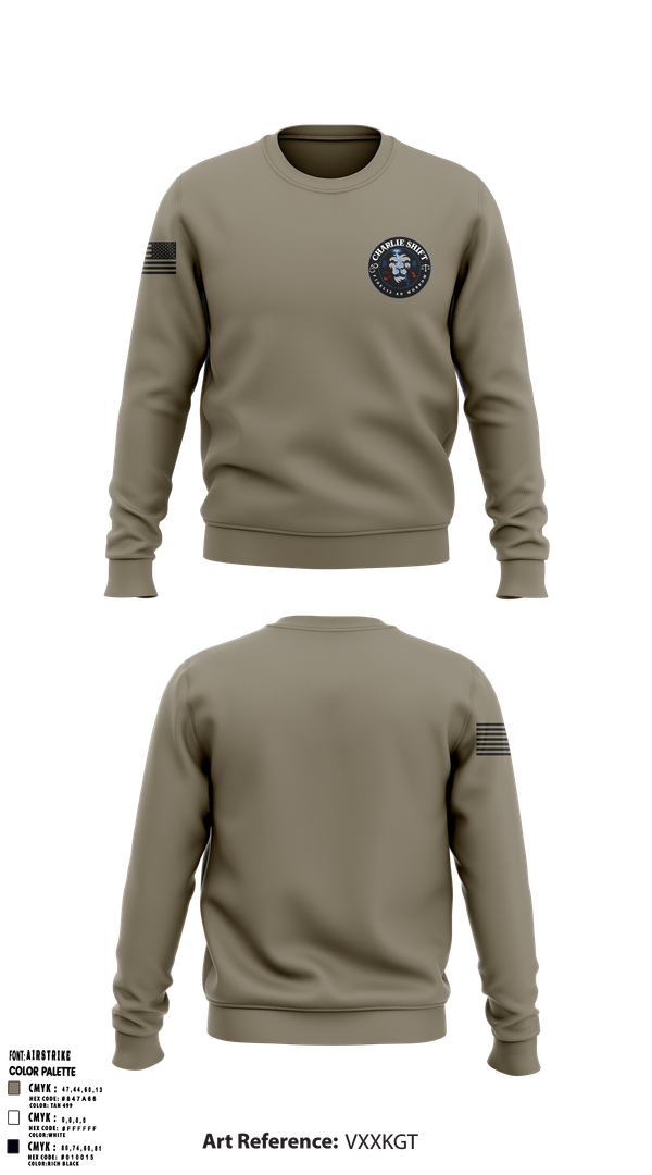 Crew Neck Sweatshirt, Charlie Shift, , Teamtime, Team time, sublimation, custom sports apparel, team uniforms, spirit wear, spiritwear, sports uniforms, custom shirts, team store, custom team store, fundraiser sports, apparel fundraiser