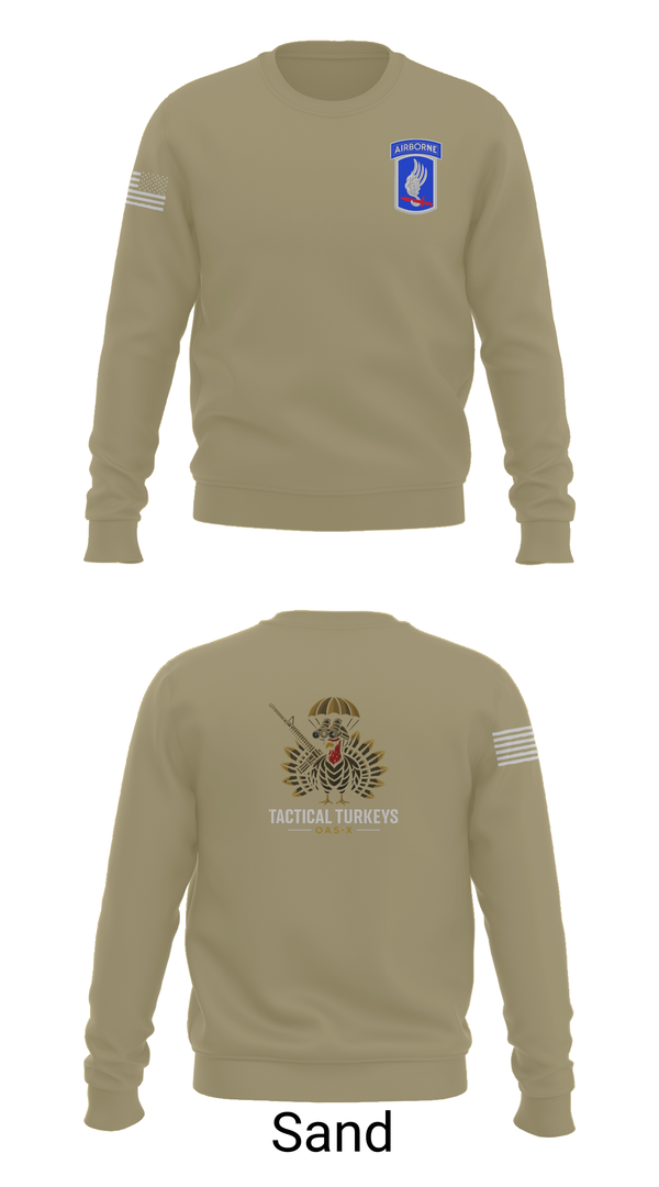 Crew Neck Sweatshirt, OAS-X, Army, Teamtime, Team time, sublimation, custom sports apparel, team uniforms, spirit wear, spiritwear, sports uniforms, custom shirts, team store, custom team store, fundraiser sports, apparel fundraiser
