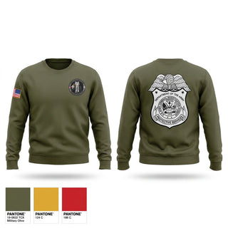 Crew Neck Sweatshirt, USFK PSD, Army, Teamtime, Team time, sublimation, custom sports apparel, team uniforms, spirit wear, spiritwear, sports uniforms, custom shirts, team store, custom team store, fundraiser sports, apparel fundraiser