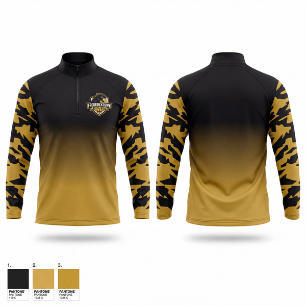 Quarter Zip Jacket, Blackcats, Men's Basketball, Teamtime, Team time, sublimation, custom sports apparel, team uniforms, spirit wear, spiritwear, sports uniforms, custom shirts, team store, custom team store, fundraiser sports, apparel fundraiser