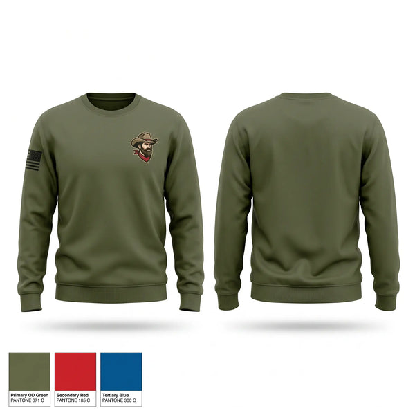 Crew Neck Sweatshirt, 1CRR, Marines, Teamtime, Team time, sublimation, custom sports apparel, team uniforms, spirit wear, spiritwear, sports uniforms, custom shirts, team store, custom team store, fundraiser sports, apparel fundraiser