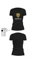 Hammonton Police 88438109 Women's Short Sleeve V-neck Shirt - 23