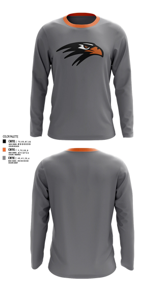 Long Sleeve Performance Shirt, Bloomer Blackhawk'sTrack & Field, Track & Field, Teamtime, Team time, sublimation, custom sports apparel, team uniforms, spirit wear, spiritwear, sports uniforms, custom shirts, team store, custom team store, fundraiser sports, apparel fundraiser