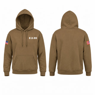 Hoodie, E 2-55, Army, Teamtime, Team time, sublimation, custom sports apparel, team uniforms, spirit wear, spiritwear, sports uniforms, custom shirts, team store, custom team store, fundraiser sports, apparel fundraiser
