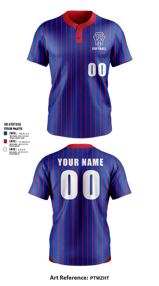 Two Button Softball Jersey, W.I.T., Softball, Teamtime, Team time, sublimation, custom sports apparel, team uniforms, spirit wear, spiritwear, sports uniforms, custom shirts, team store, custom team store, fundraiser sports, apparel fundraiser