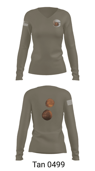 Womens Long Sleeve Vneck Shirt, Thh, Army, Teamtime, Team time, sublimation, custom sports apparel, team uniforms, spirit wear, spiritwear, sports uniforms, custom shirts, team store, custom team store, fundraiser sports, apparel fundraiser
