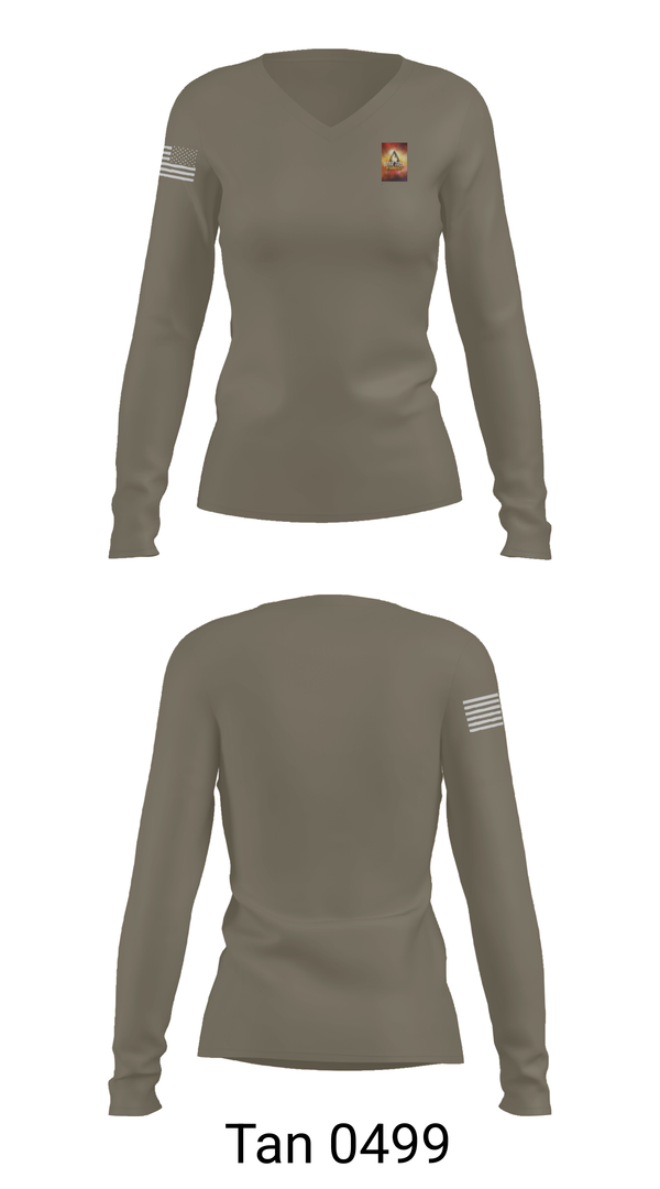 Womens Long Sleeve Vneck Shirt, Smoked, , Teamtime, Team time, sublimation, custom sports apparel, team uniforms, spirit wear, spiritwear, sports uniforms, custom shirts, team store, custom team store, fundraiser sports, apparel fundraiser