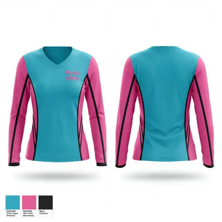 Womens Long Sleeve Vneck Shirt, Reap Elite, Men's Basketball, Teamtime, Team time, sublimation, custom sports apparel, team uniforms, spirit wear, spiritwear, sports uniforms, custom shirts, team store, custom team store, fundraiser sports, apparel fundraiser