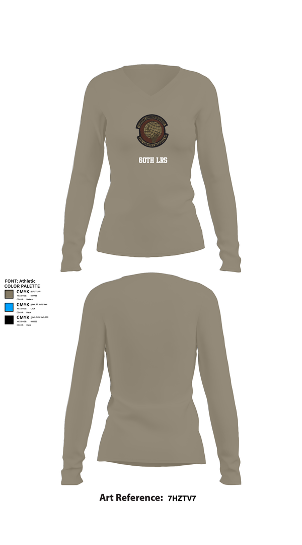 Womens Long Sleeve Vneck Shirt, 60th LRS, , Teamtime, Team time, sublimation, custom sports apparel, team uniforms, spirit wear, spiritwear, sports uniforms, custom shirts, team store, custom team store, fundraiser sports, apparel fundraiser