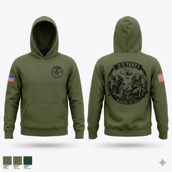 Hoodie, 2/5 TRAP 1, Marines, Teamtime, Team time, sublimation, custom sports apparel, team uniforms, spirit wear, spiritwear, sports uniforms, custom shirts, team store, custom team store, fundraiser sports, apparel fundraiser