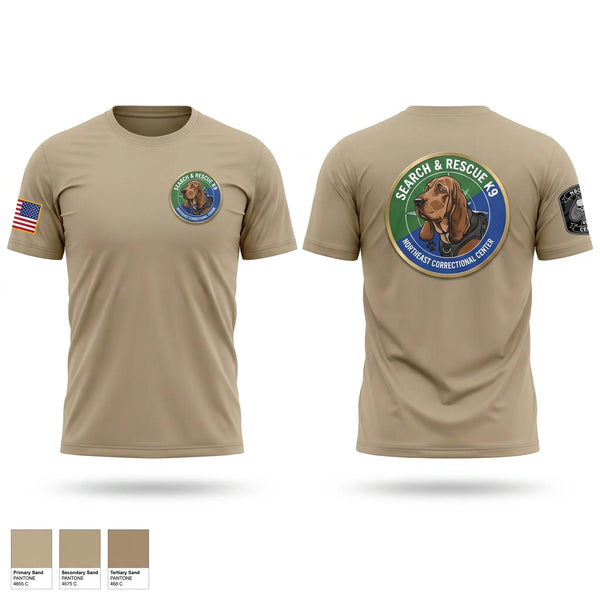 Short Sleeve Performance Shirt, Northeast Correctional Center K9, Police, Teamtime, Team time, sublimation, custom sports apparel, team uniforms, spirit wear, spiritwear, sports uniforms, custom shirts, team store, custom team store, fundraiser sports, apparel fundraiser